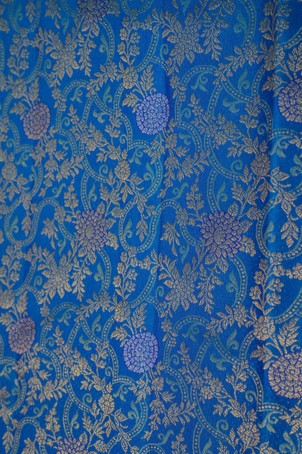 Image of Kanchipattu Brocade Blue Saree